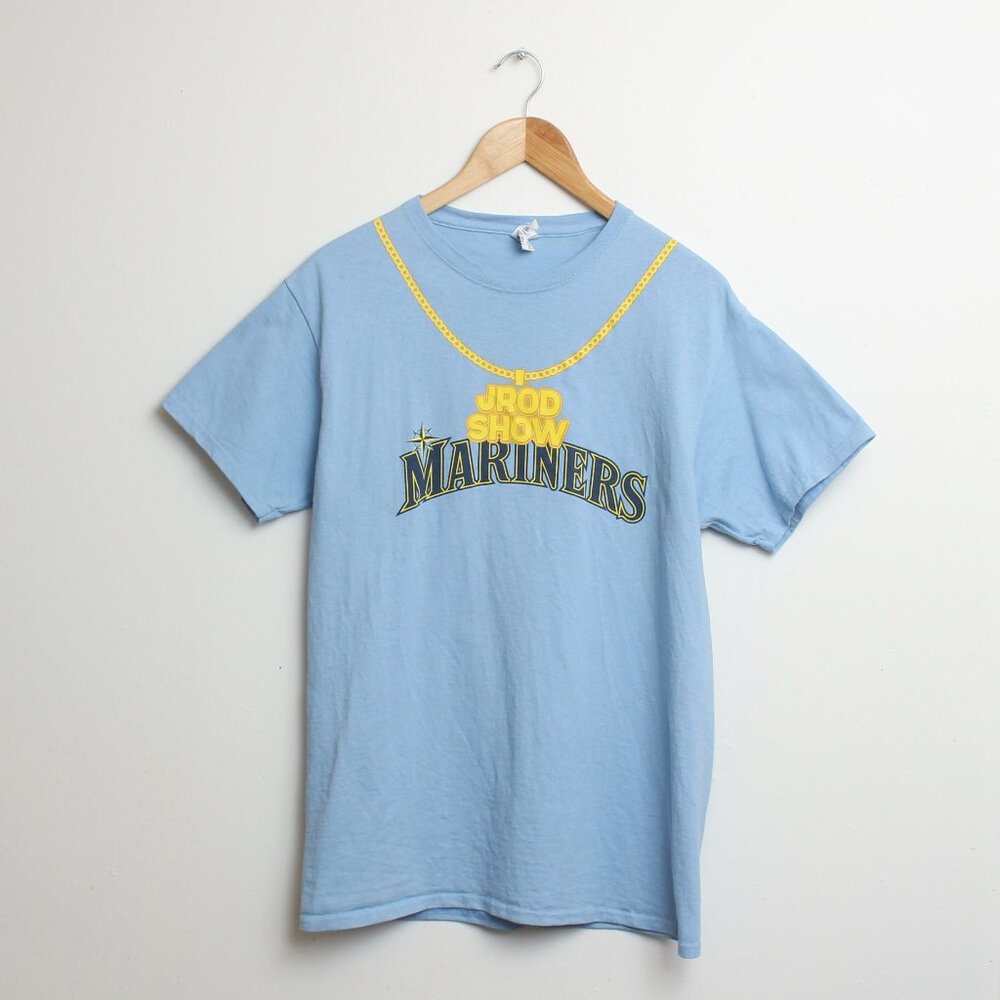 Julio Rodriguez JROD Show Shirt Mens Medium Blue Gold Chain Seattle Mariners Tee